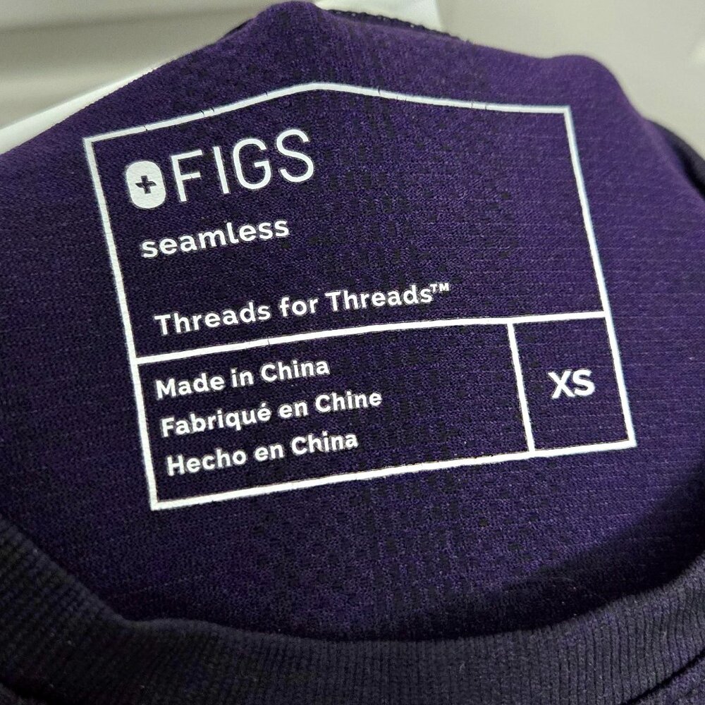 XS Figs Salta Seamless Longsleeve in Purple Jam 💜